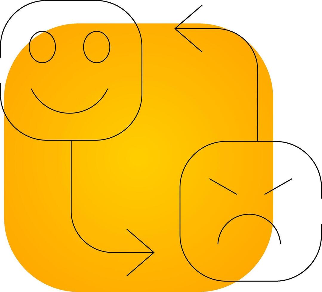 Mood Swing Creative Icon Design vector