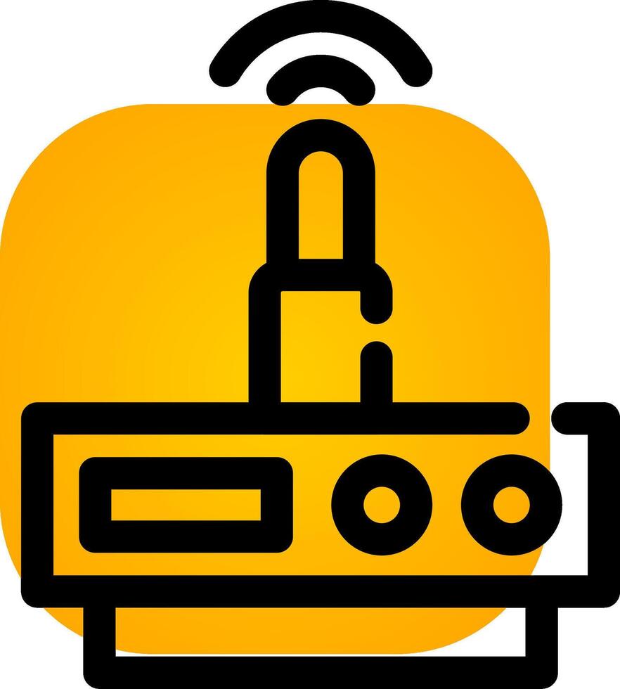 Wifi Router Creative Icon Design vector