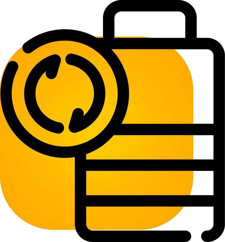 Battery Recyclings Creative Icon Design vector