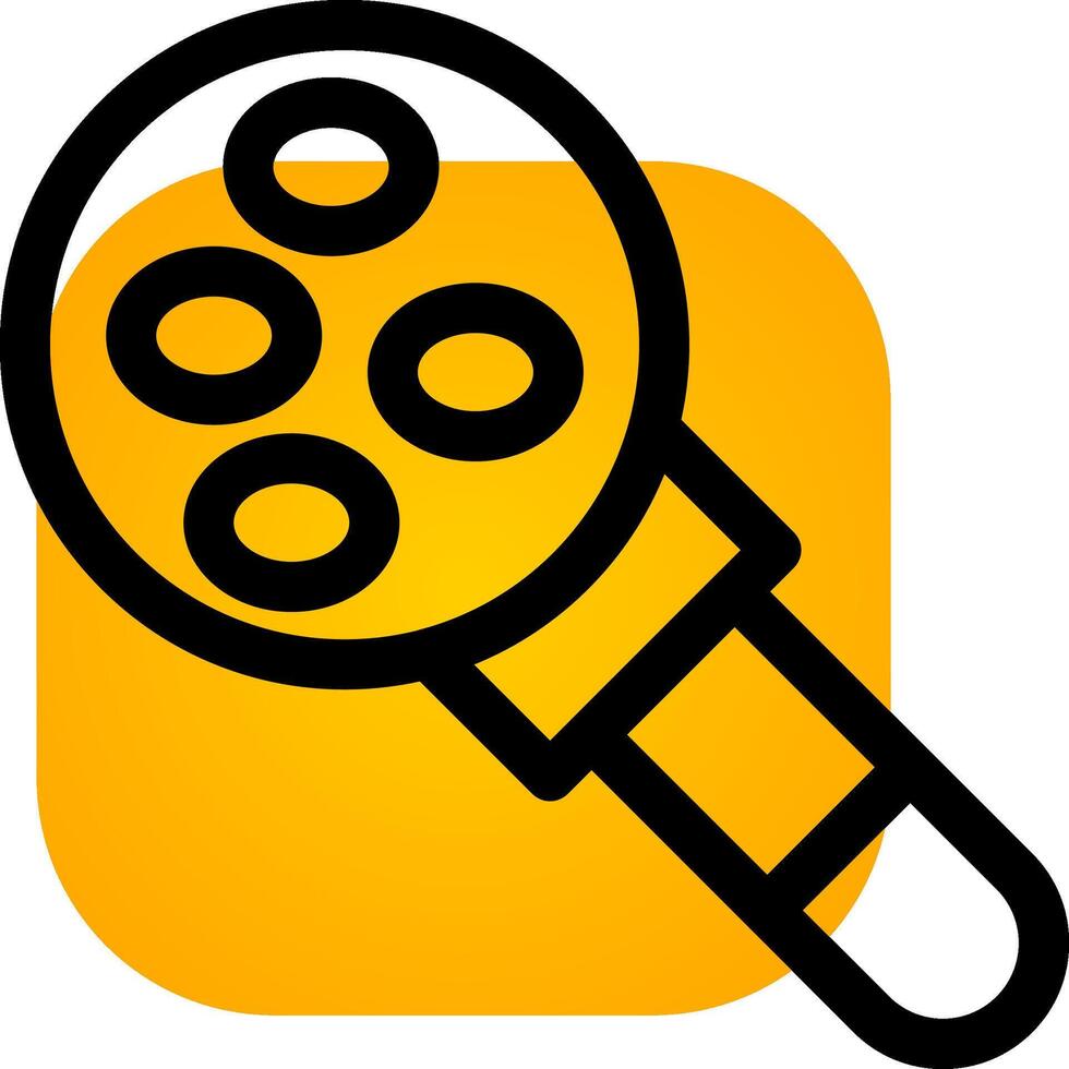 Magnifying Glass Creative Icon Design vector