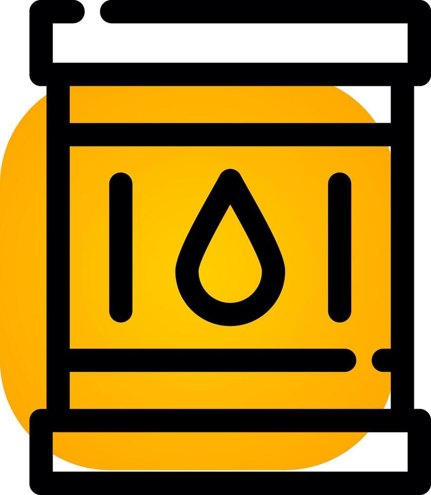 Oil Barrel Creative Icon Design vector