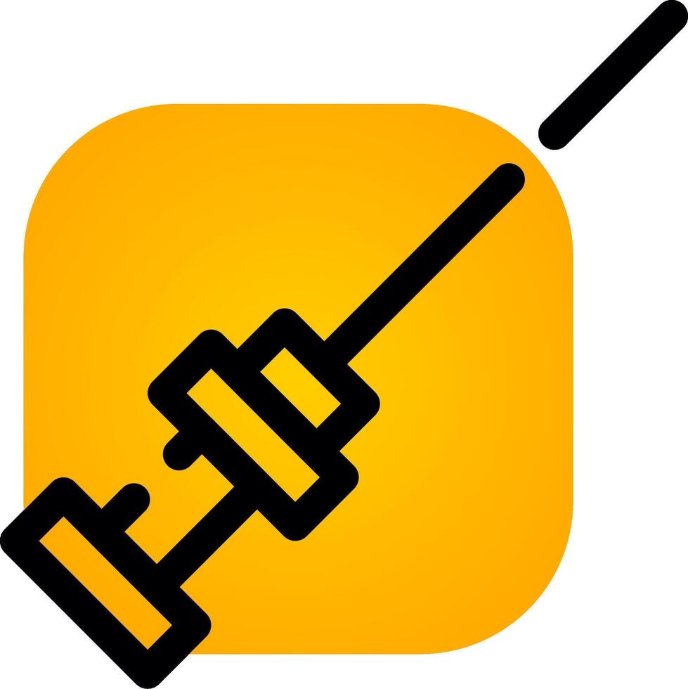 Fencing Creative Icon Design vector
