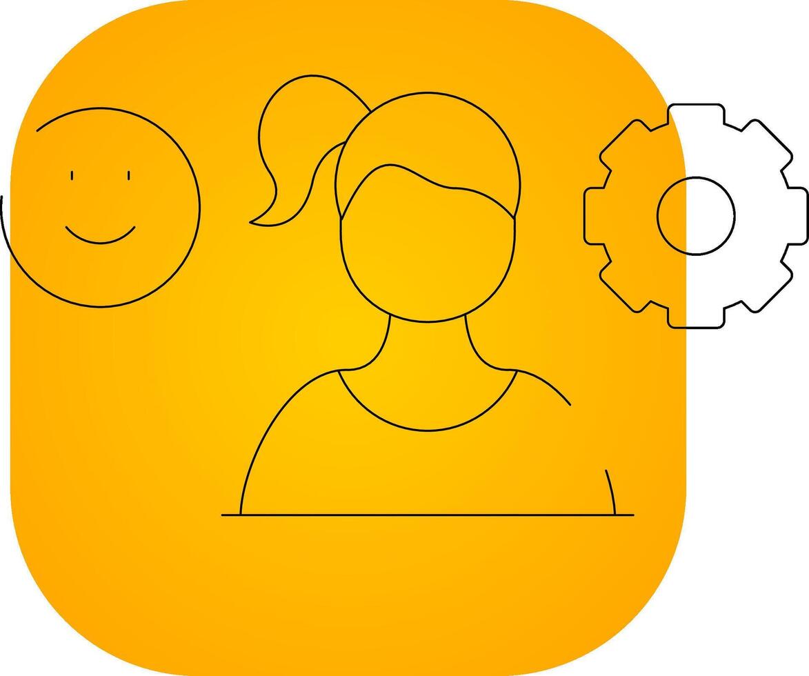 Managing Emotions Creative Icon Design vector