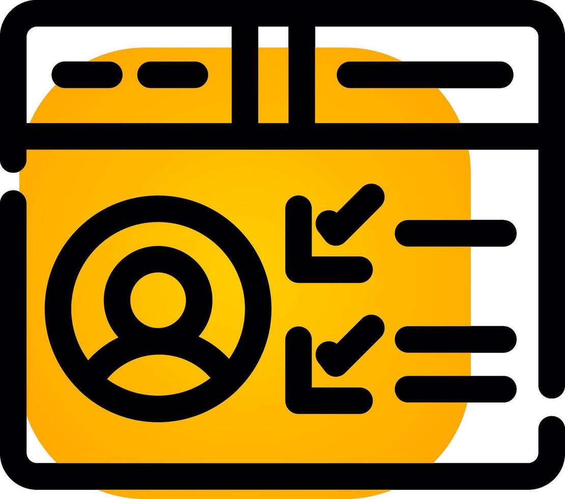 Profile Creative Icon Design vector