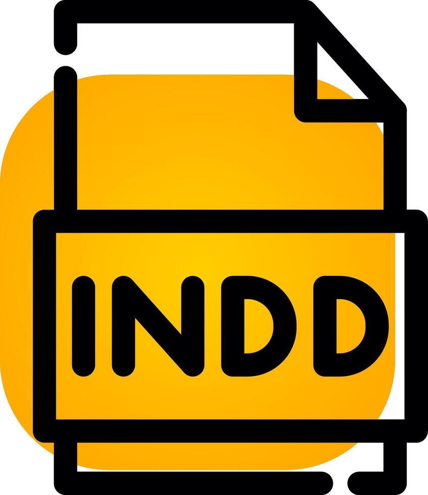 Indd File Creative Icon Design vector