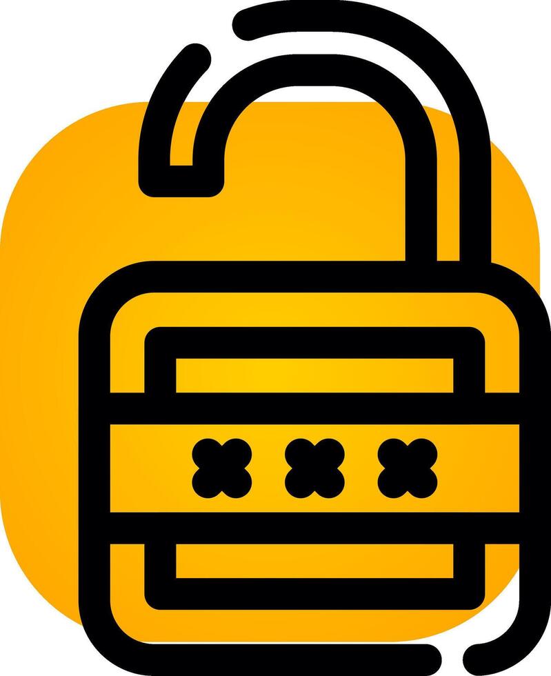 Lock Open Creative Icon Design vector