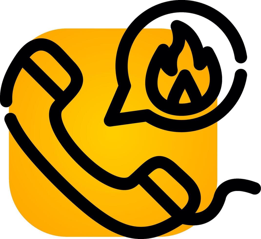 Emergency Call Creative Icon Design vector