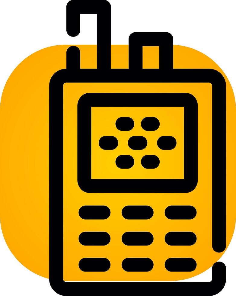 diseño de icono creativo de walkie talkie vector