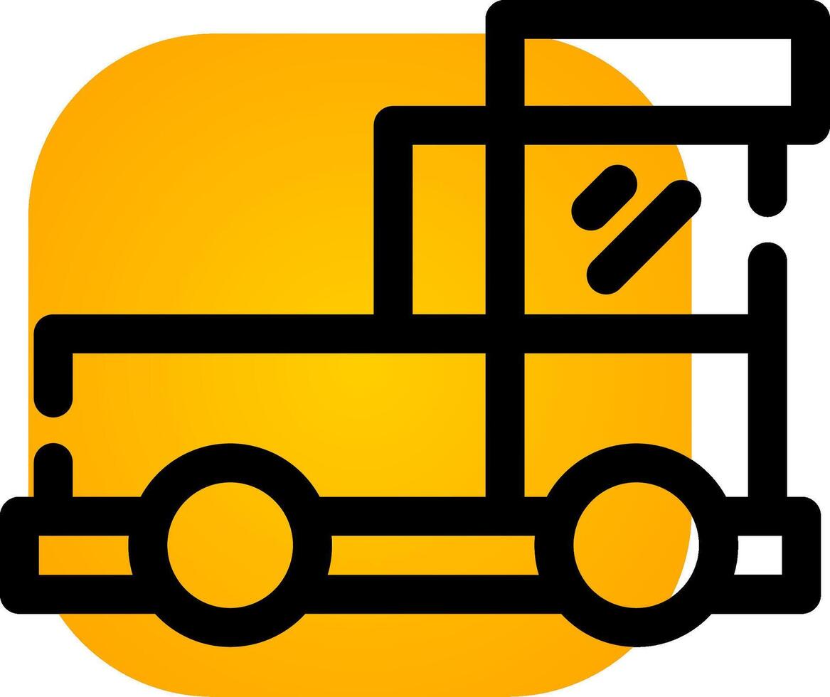 Pickup Truck Creative Icon Design vector