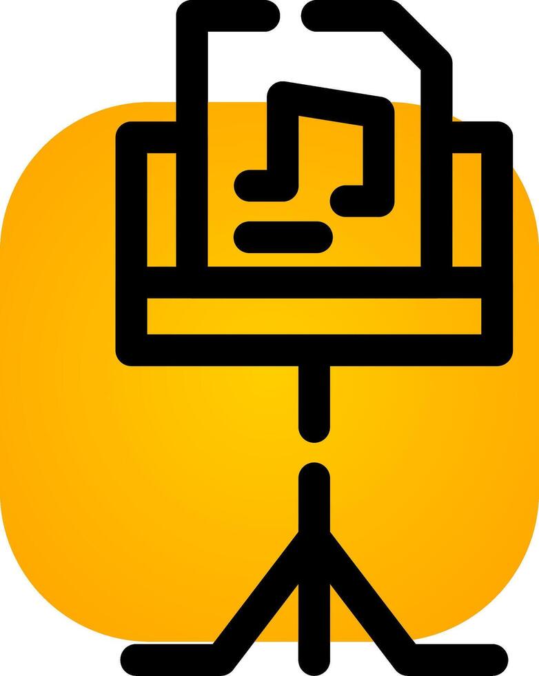 Music Stand Creative Icon Design vector