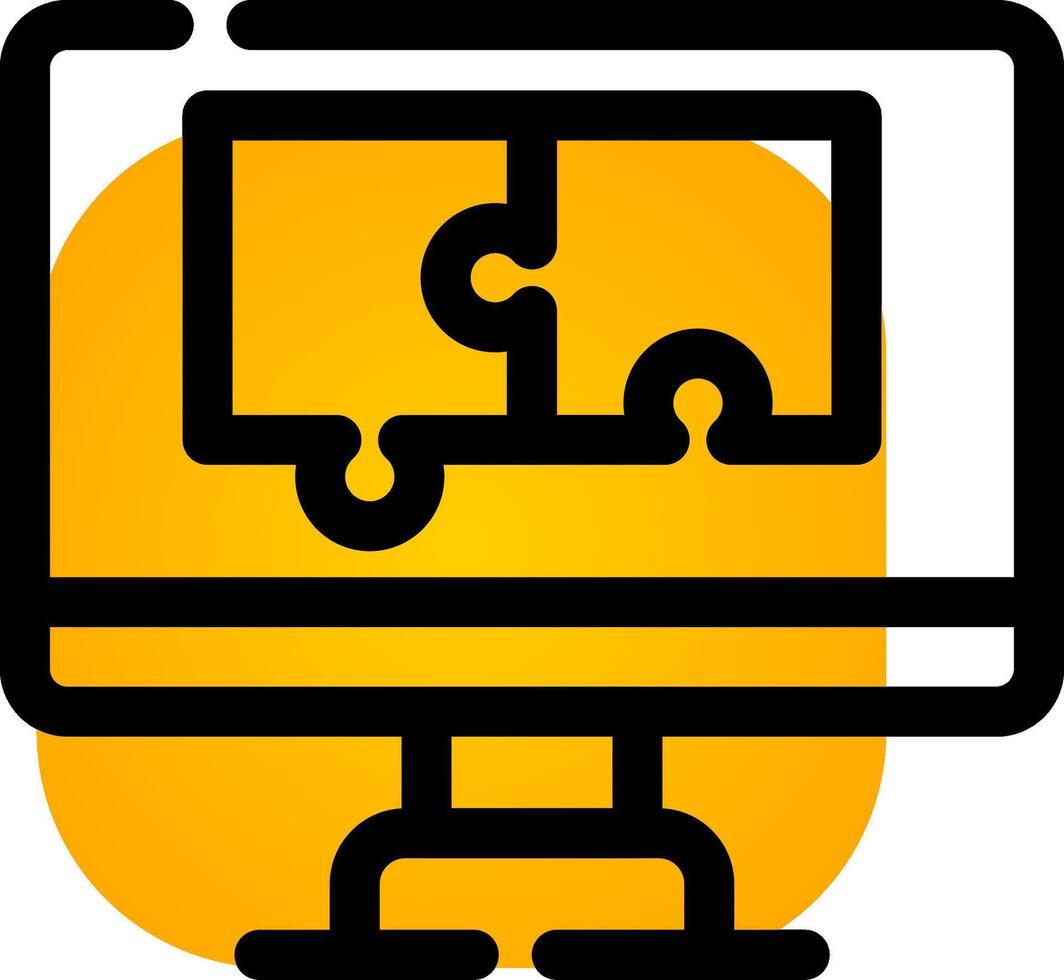 Puzzle Creative Icon Design vector