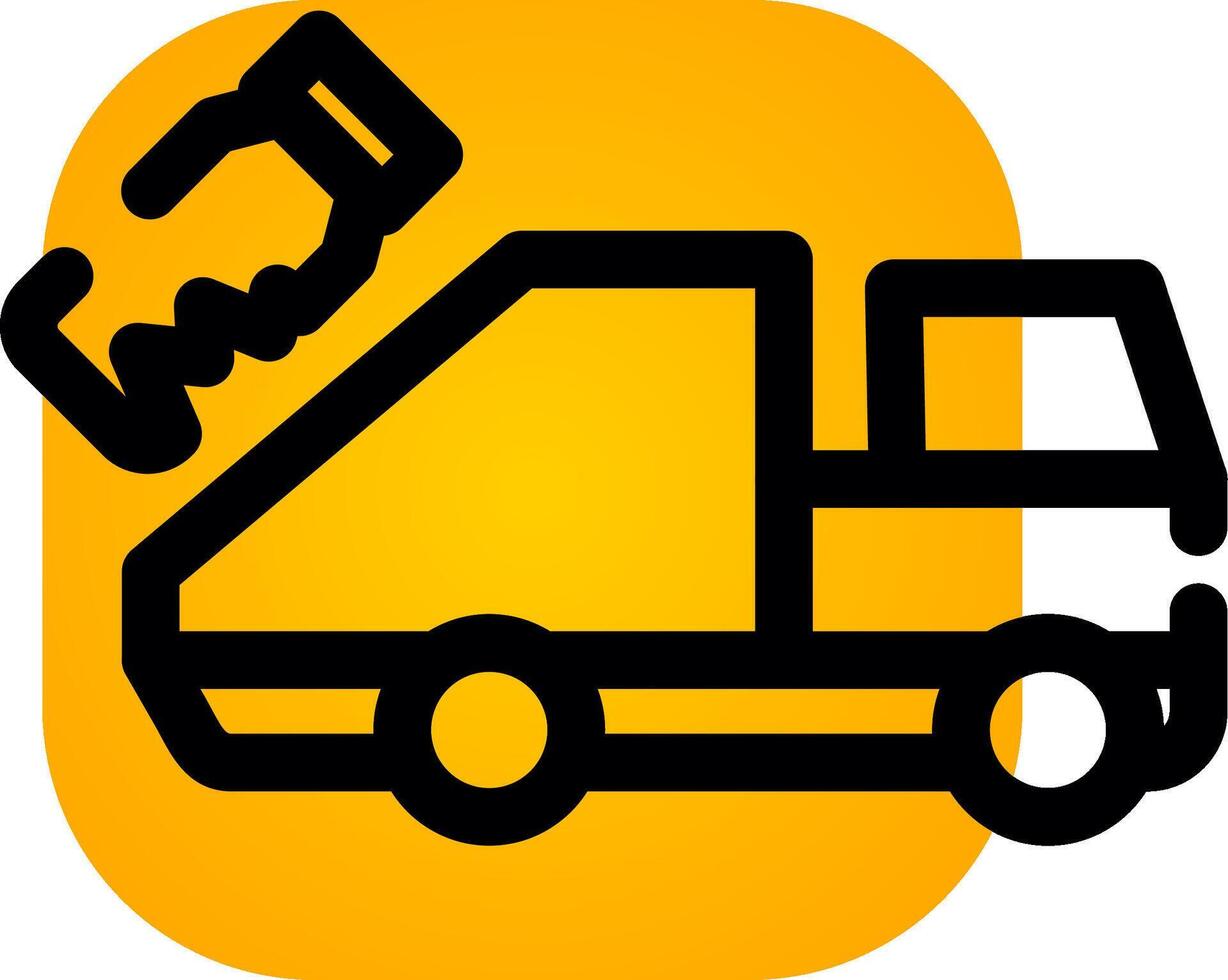 Garbage Truck Creative Icon Design vector
