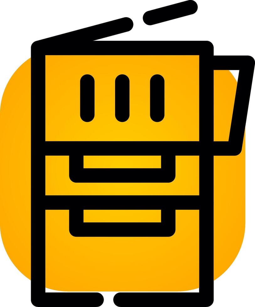Copy Machine Creative Icon Design vector