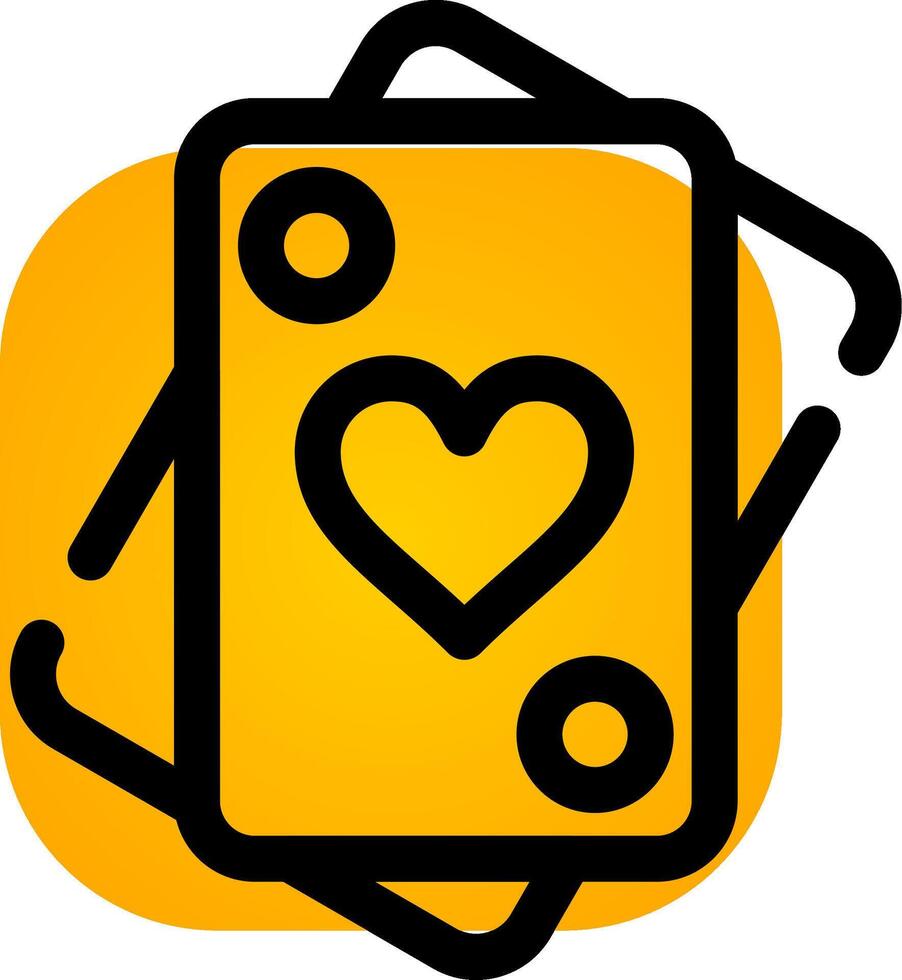 Playing Cards Creative Icon Design vector