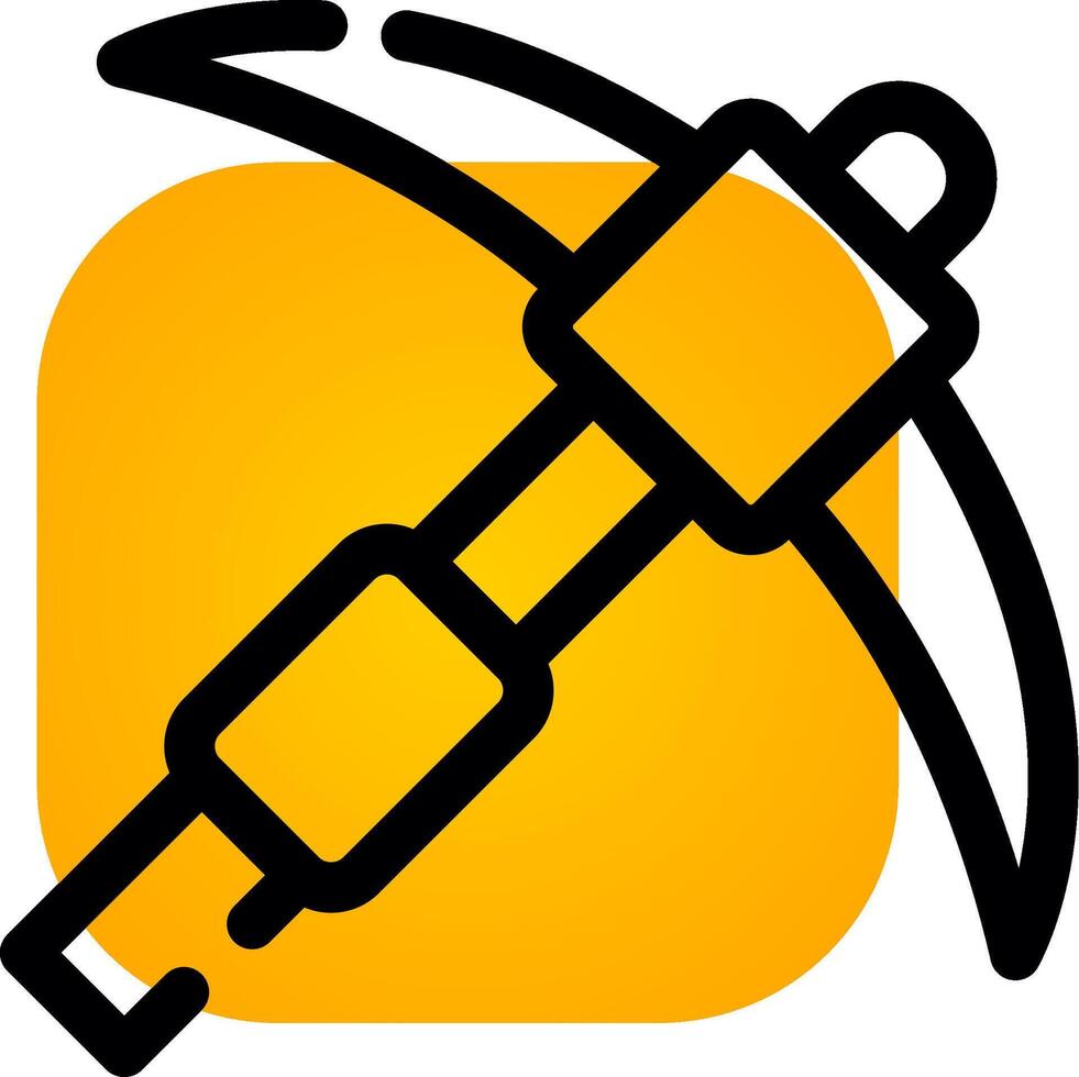 Pickaxe Creative Icon Design vector