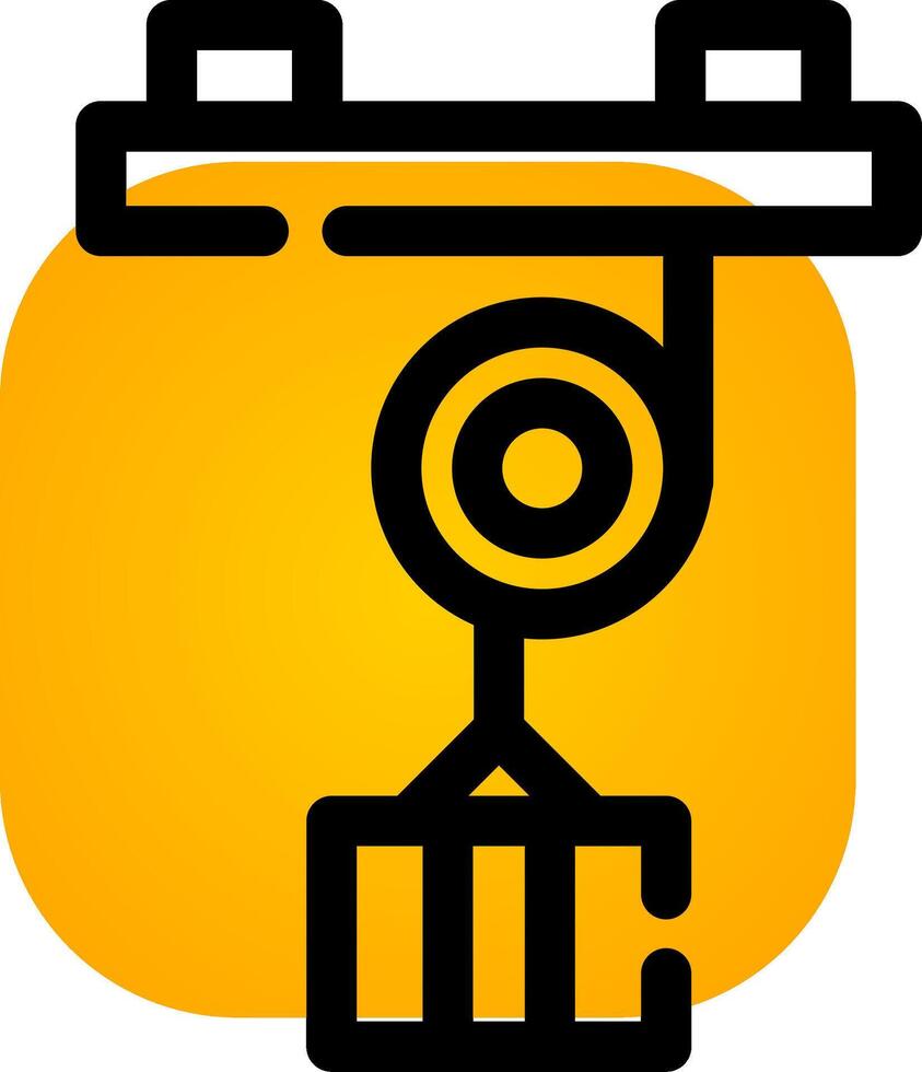 Pulley Creative Icon Design vector