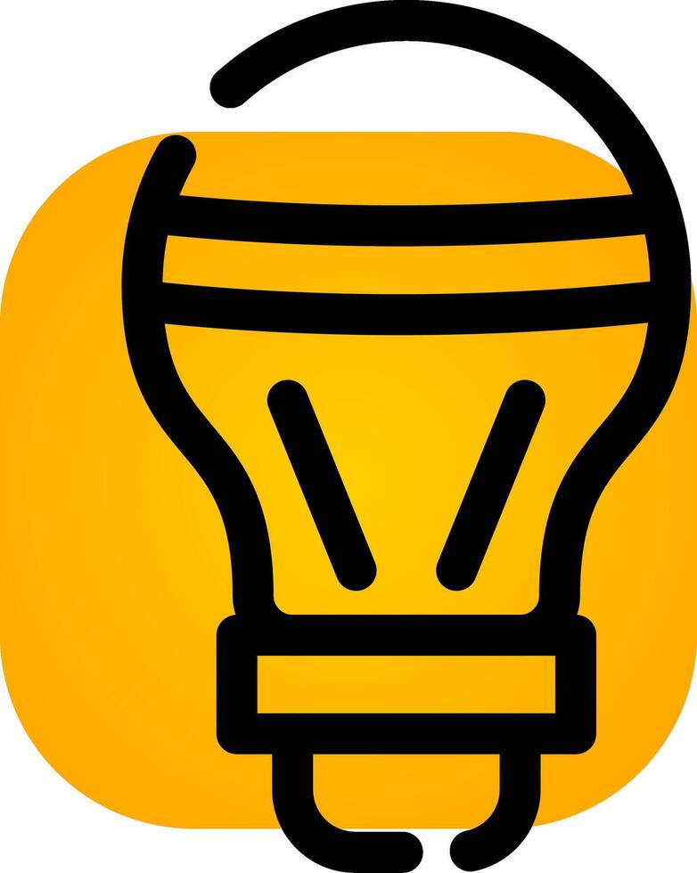 LED Bulb Creative Icon Design vector