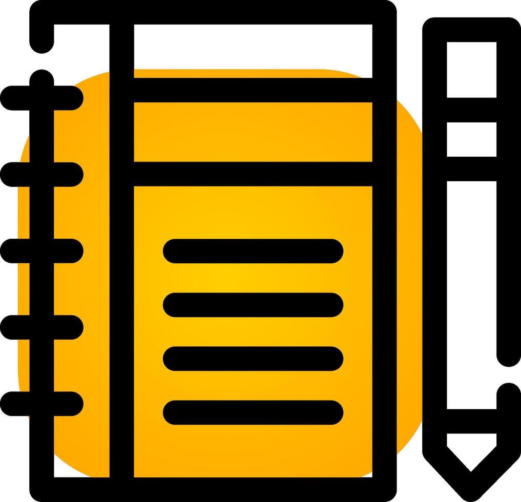 Diary Study Creative Icon Design vector