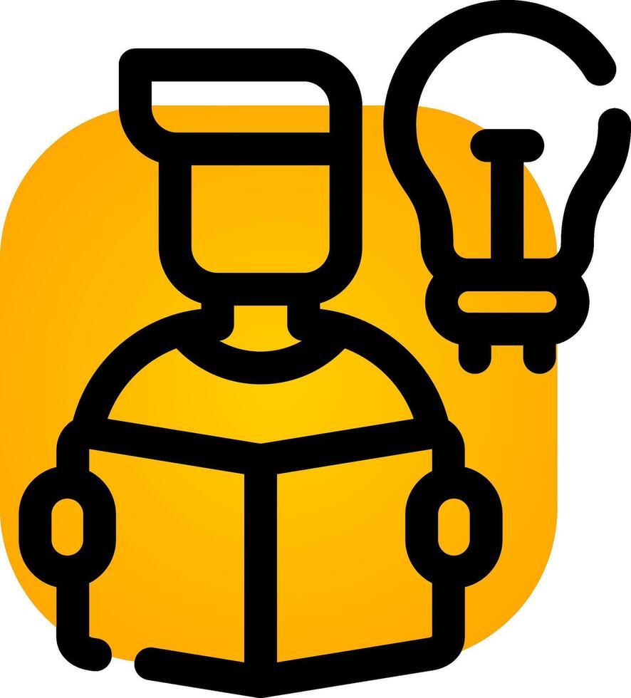 Self Learning Creative Icon Design vector