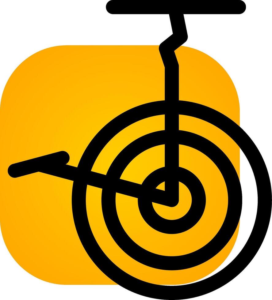 Circus Bike Creative Icon Design vector