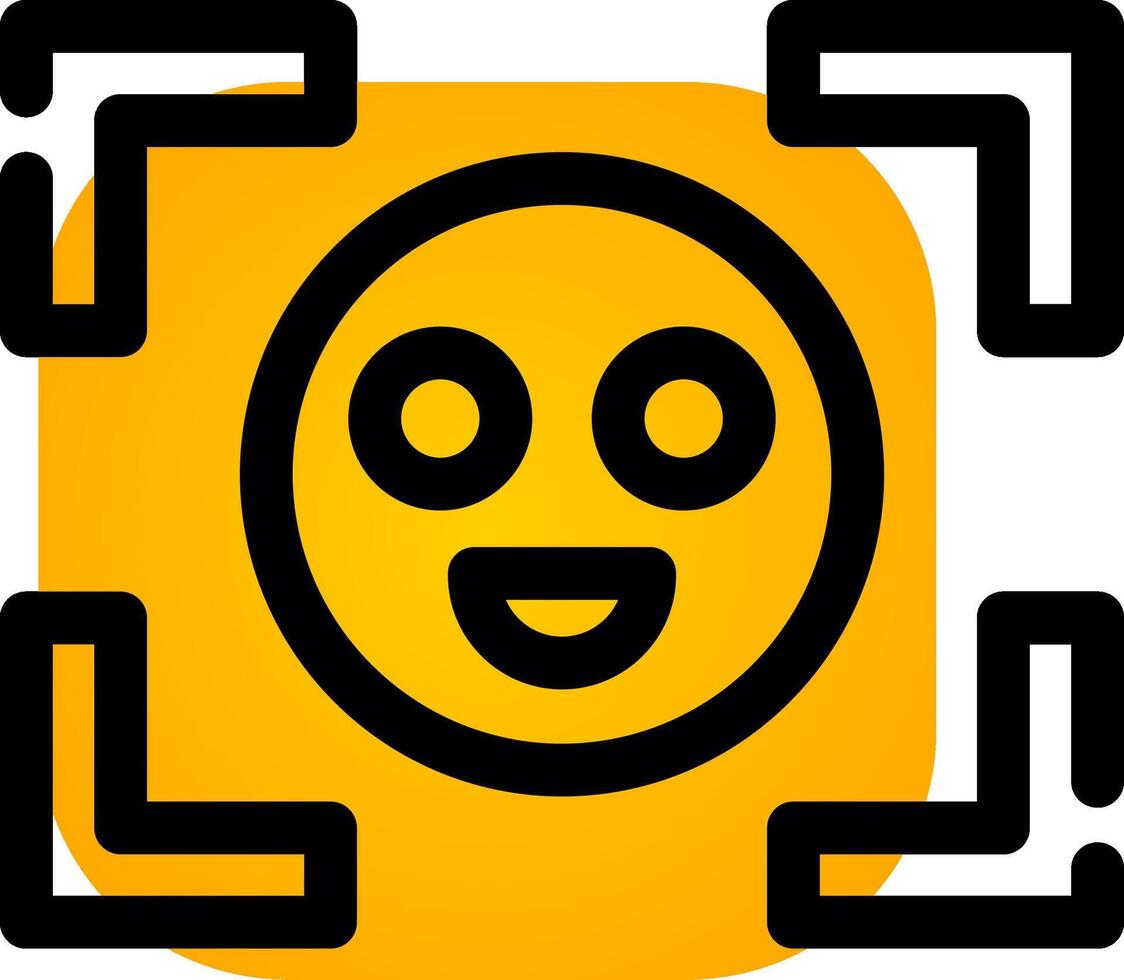 Face Detection Creative Icon Design vector