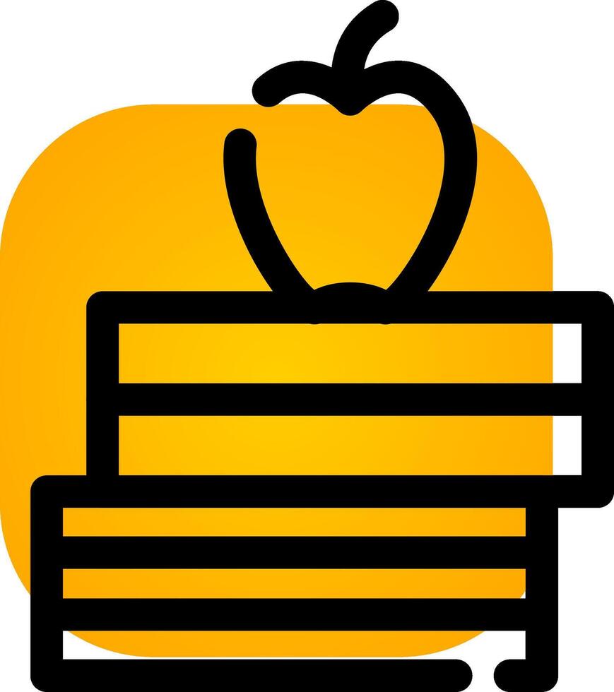 Stack Of Books Creative Icon Design vector