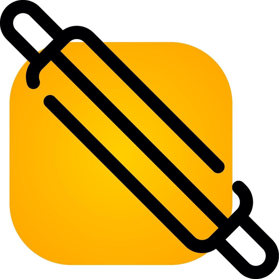 Rolling Pin Creative Icon Design vector