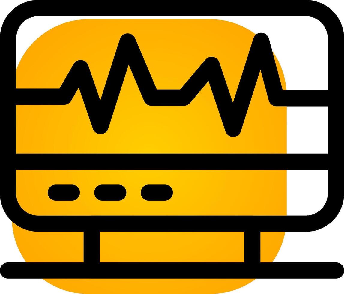 electrocardiograma creativo icono diseño vector