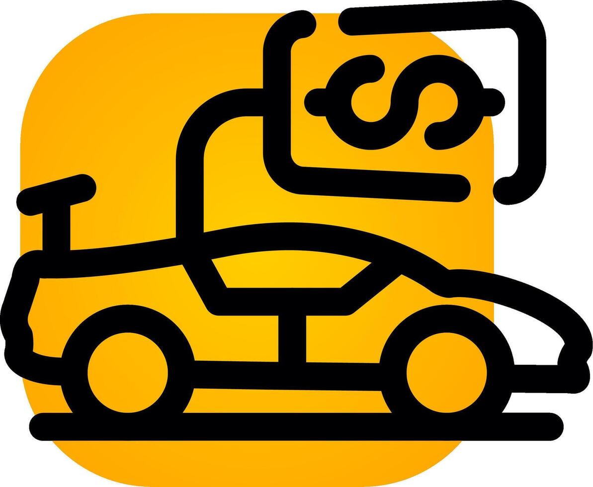 Vehicle Sales Creative Icon Design vector