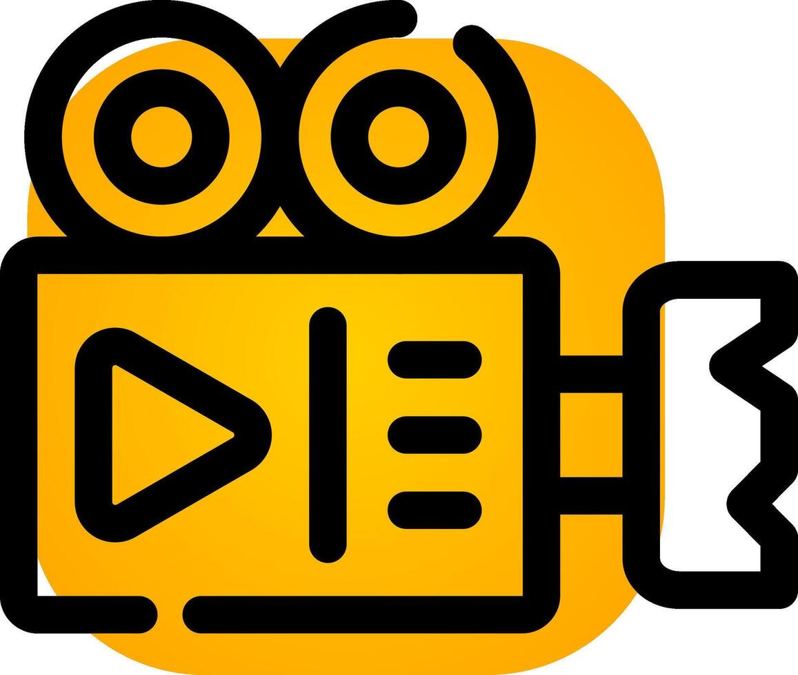 Video Camera Creative Icon Design vector