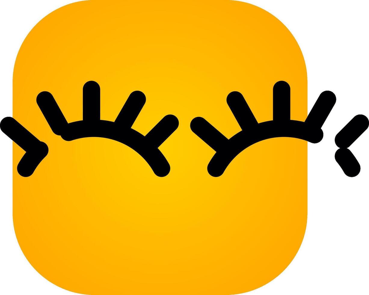 Eyelashes Creative Icon Design vector