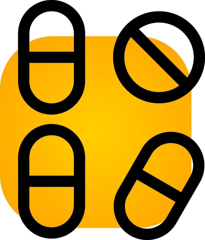 Pill Creative Icon Design vector