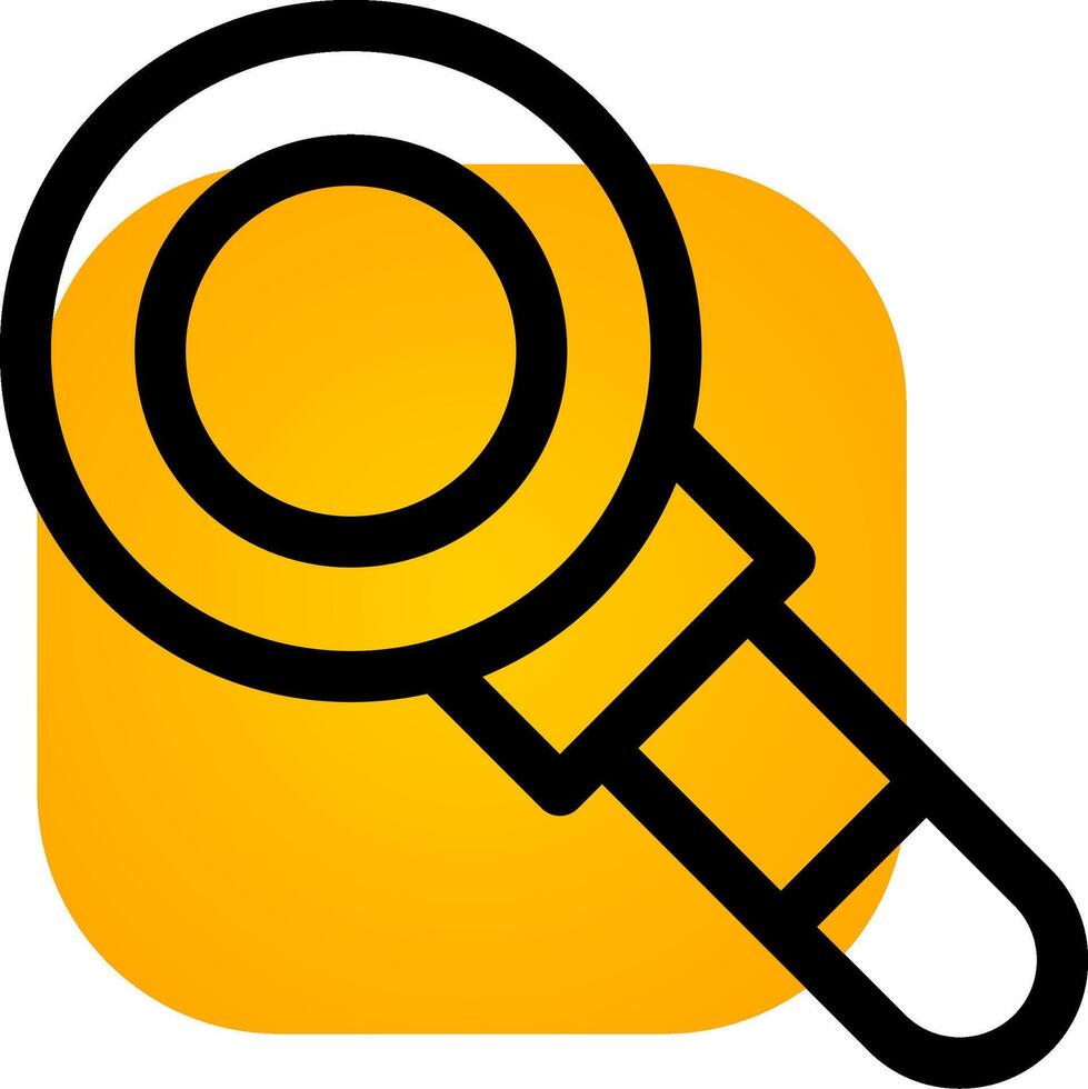 Magnifying Glass Creative Icon Design vector
