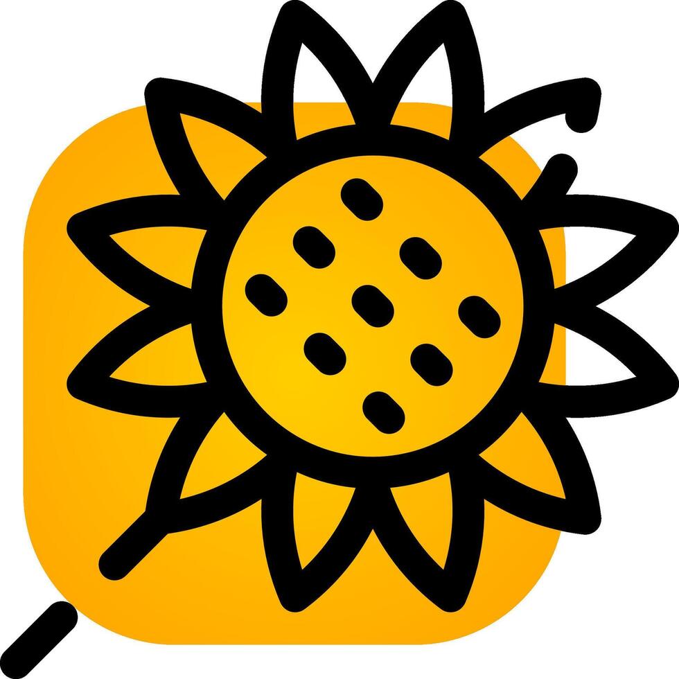 diseño de icono creativo de girasol vector