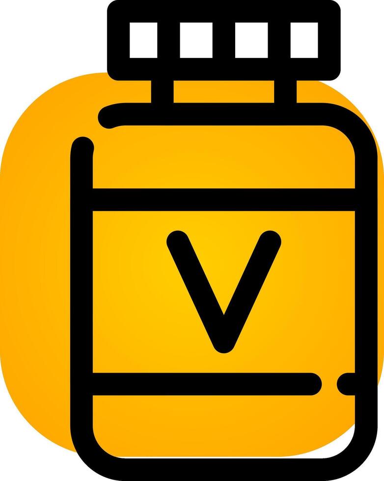 diseño de icono creativo de vitamina vector