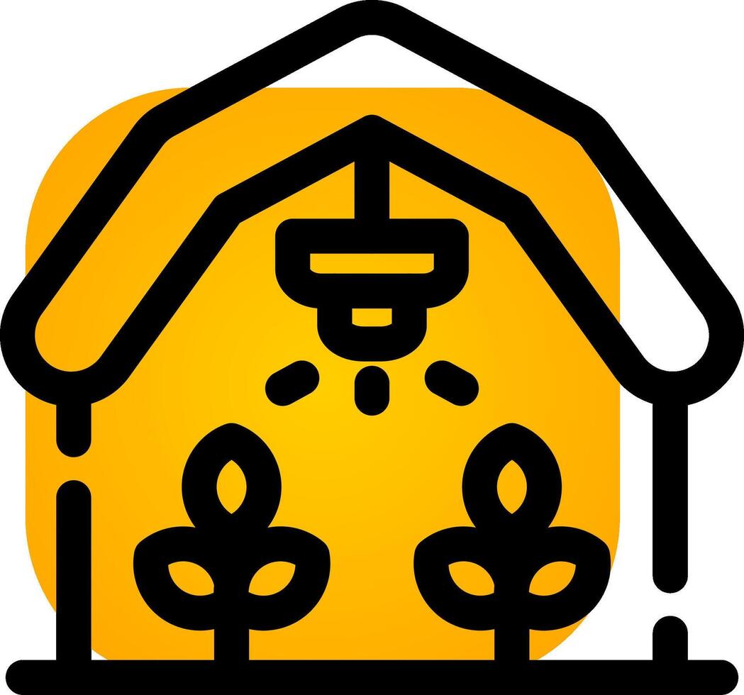 Greenhouse Creative Icon Design vector