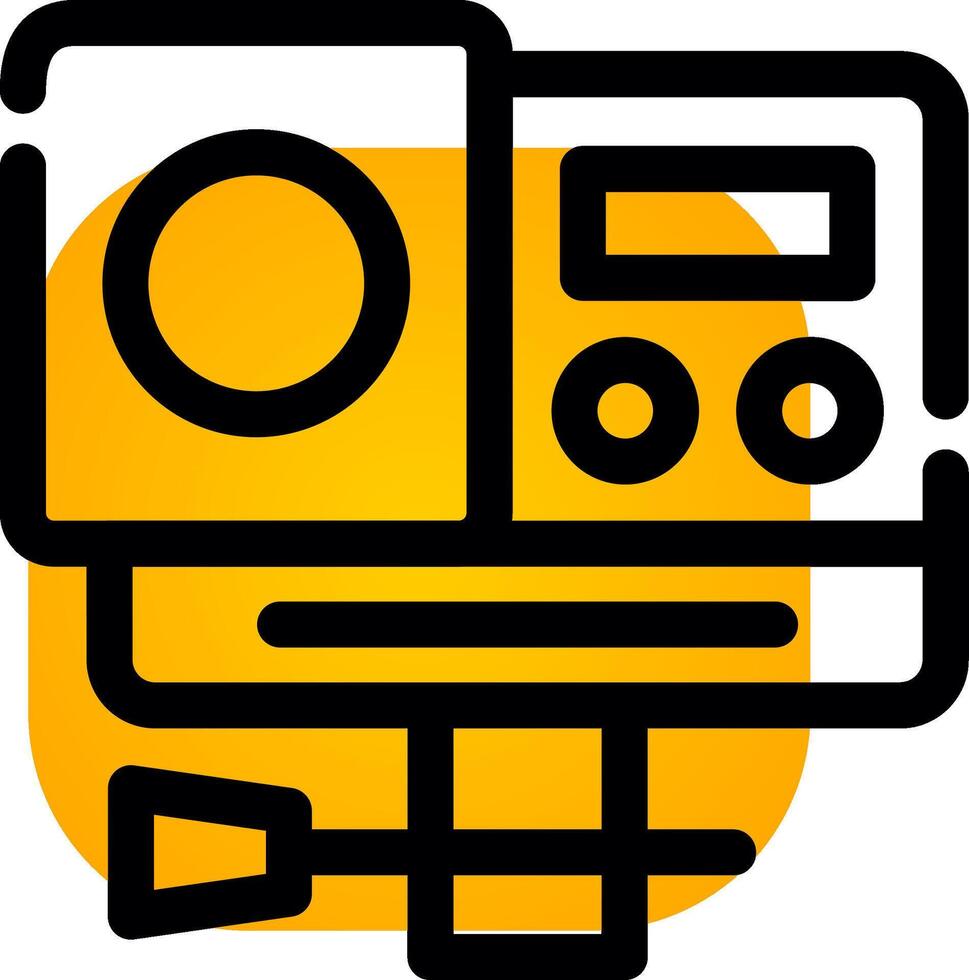 Action Camera Creative Icon Design vector