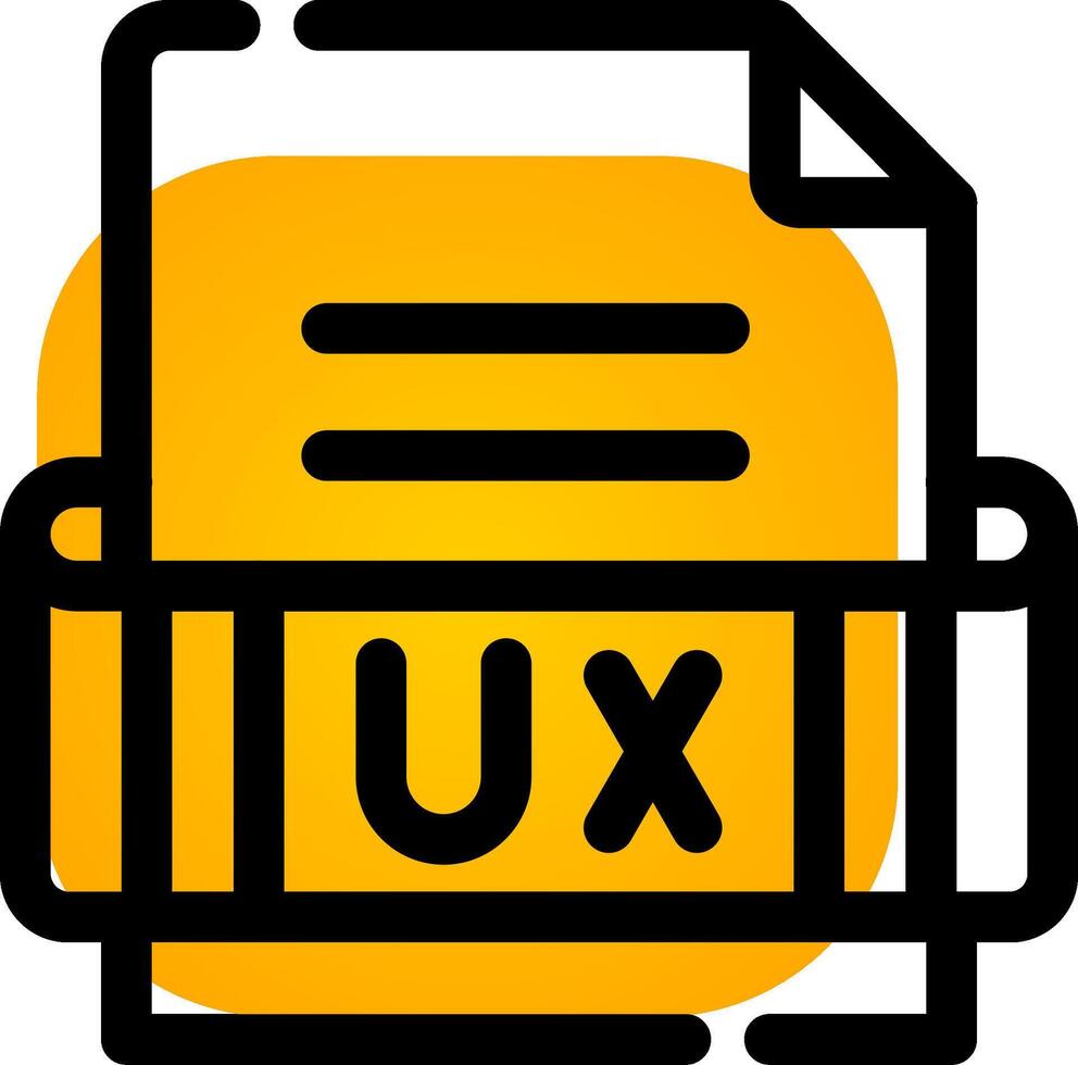 Ux Format Creative Icon Design vector
