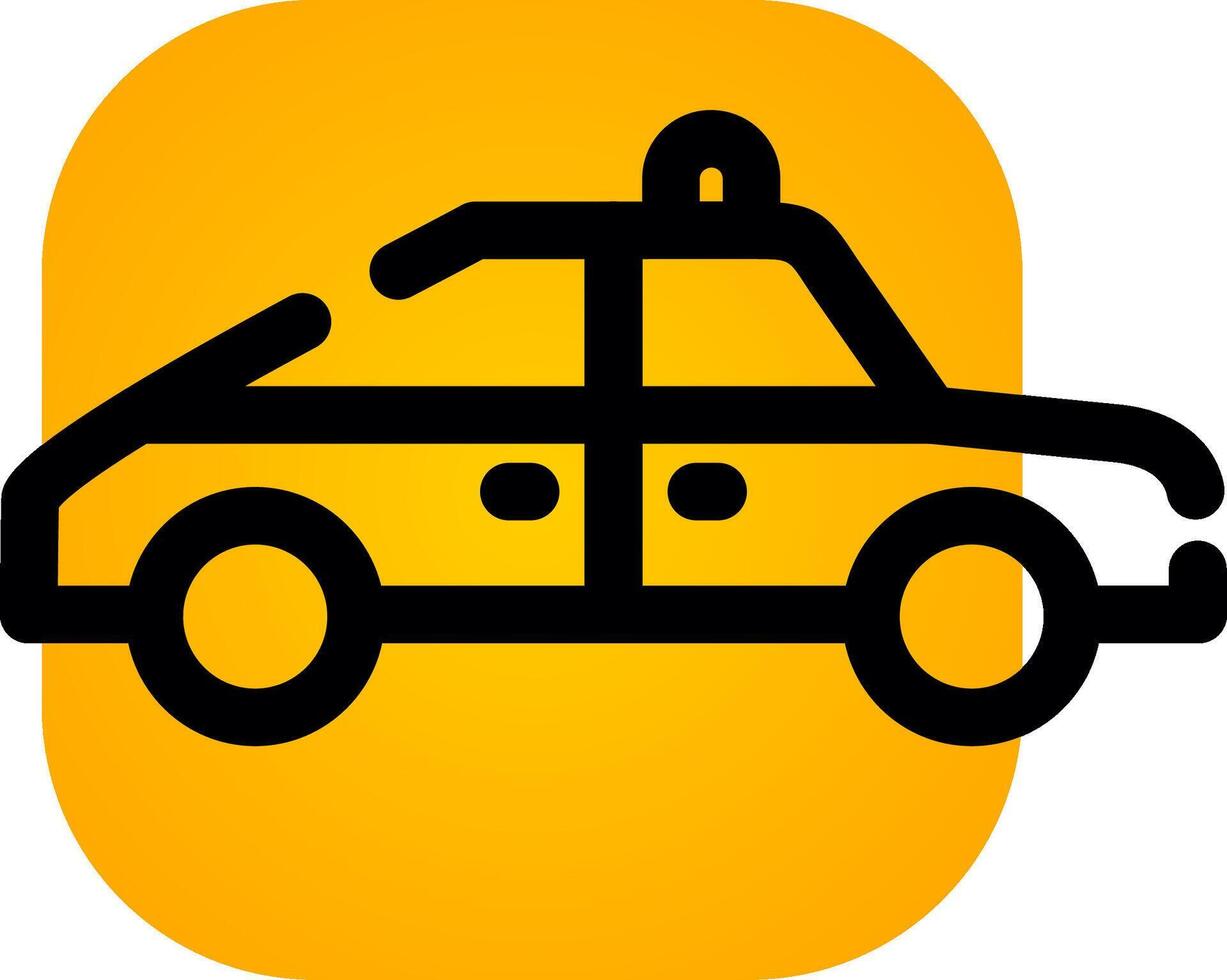 Police Car Creative Icon Design vector