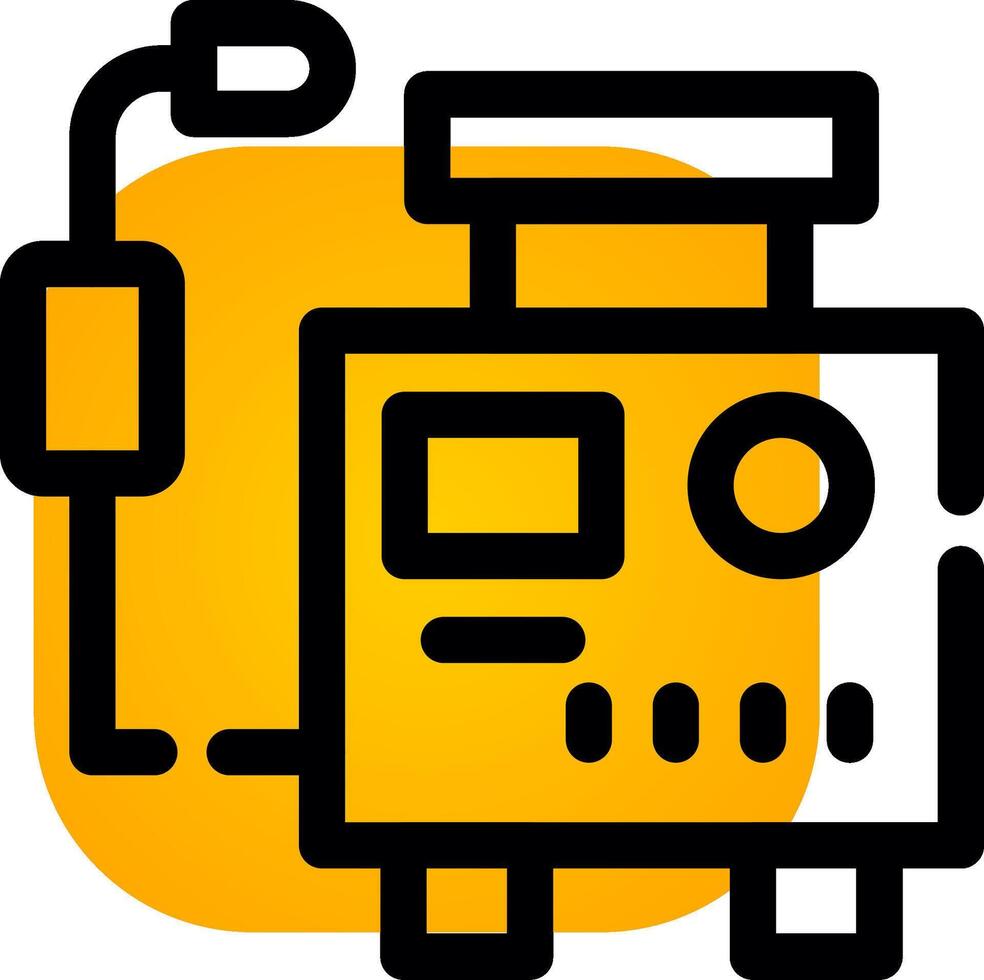 Welding Machine Creative Icon Design vector