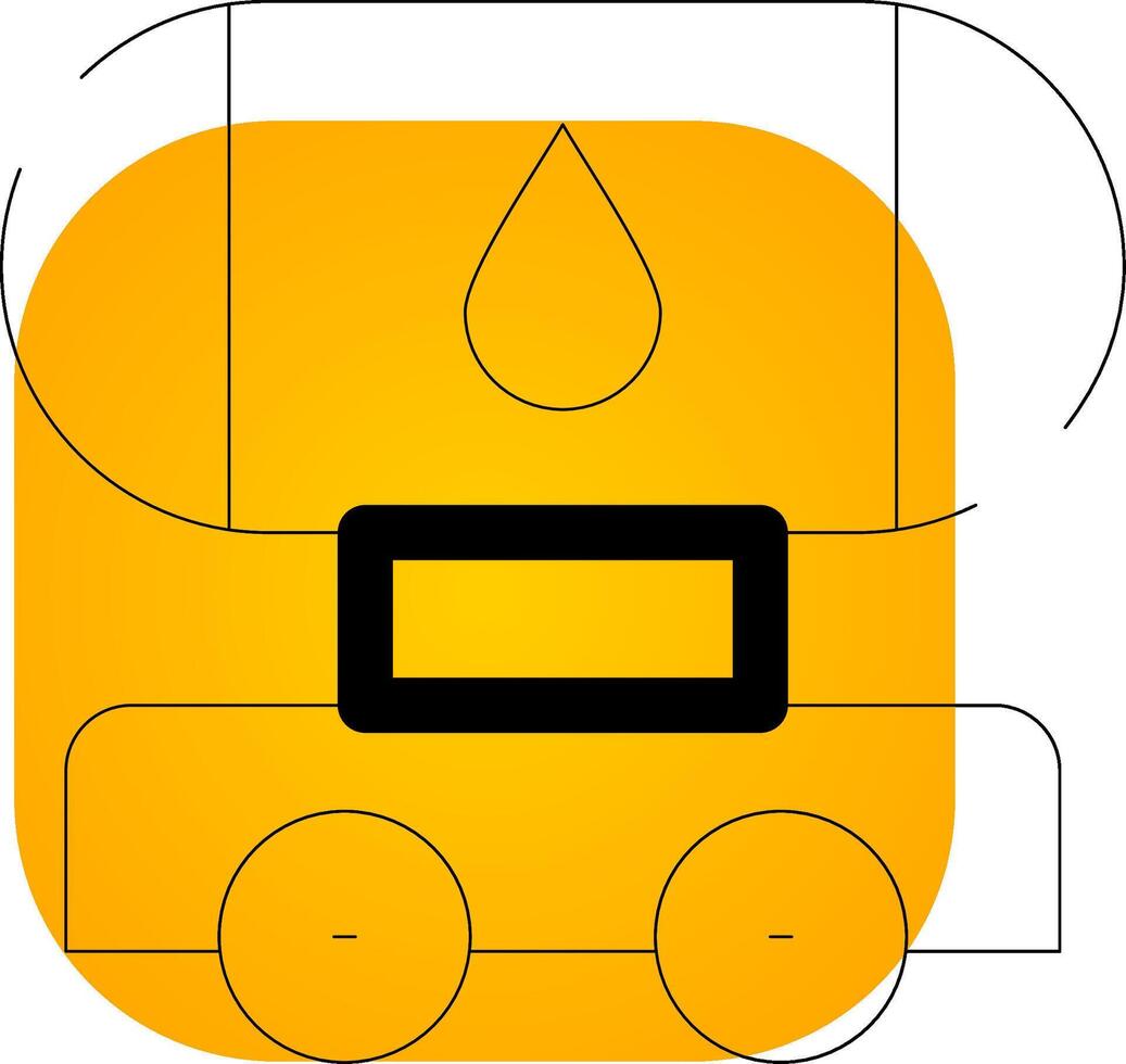 Tanker Creative Icon Design vector