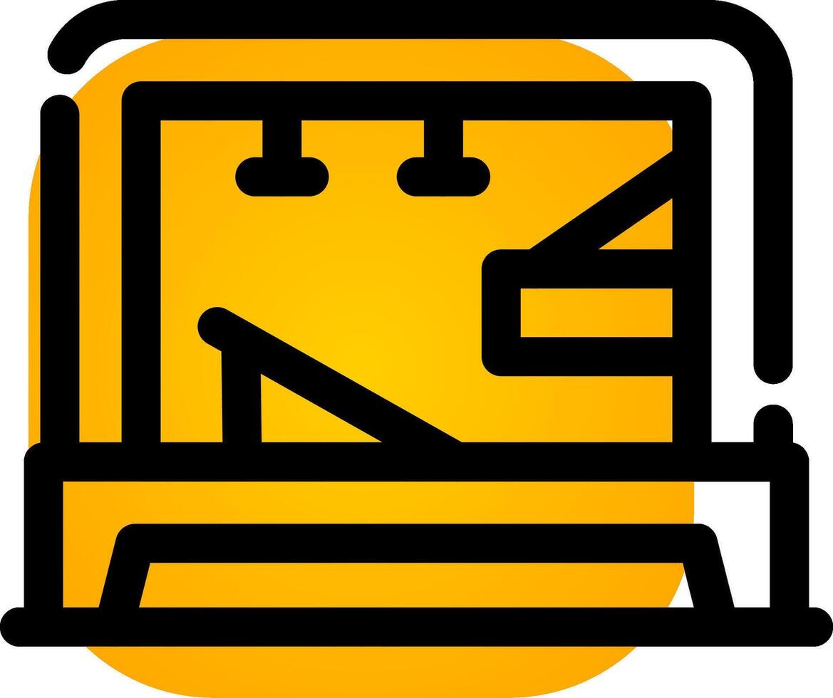 Pilates Tower Creative Icon Design vector