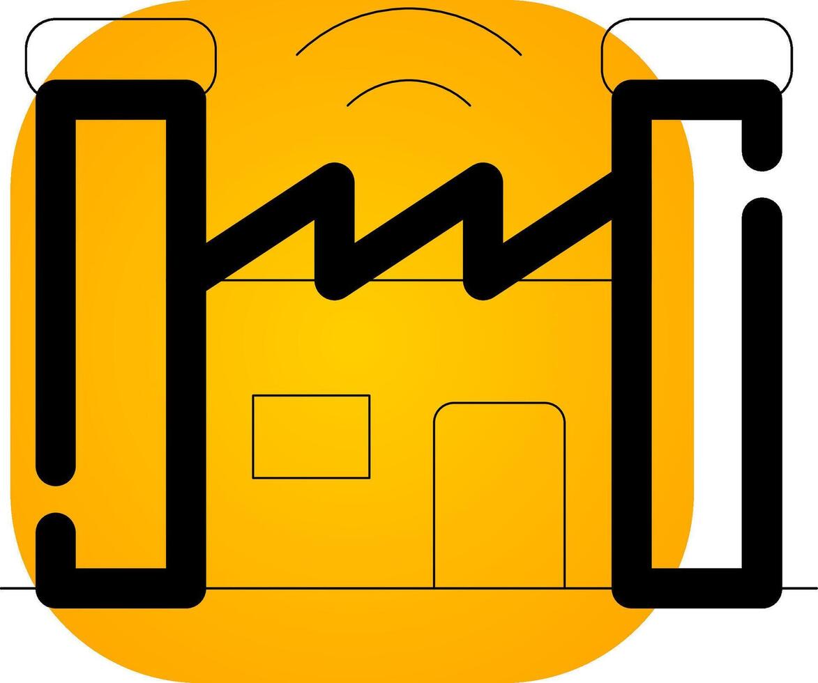 Smart Factory Creative Icon Design vector