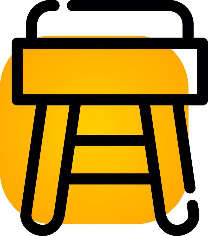 Stool Creative Icon Design vector