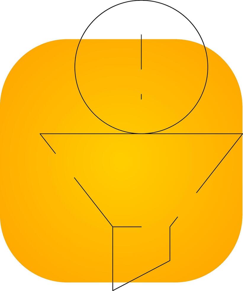 Filtering Creative Icon Design vector