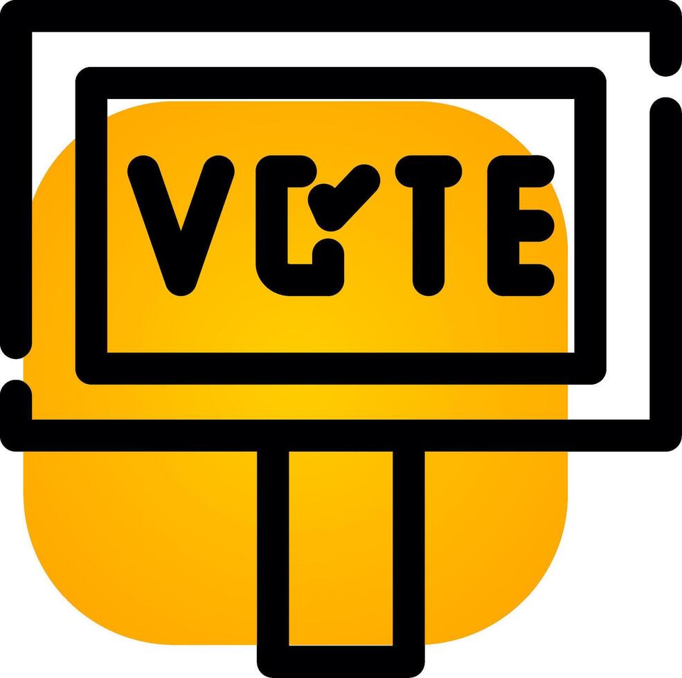 Vote Creative Icon Design vector