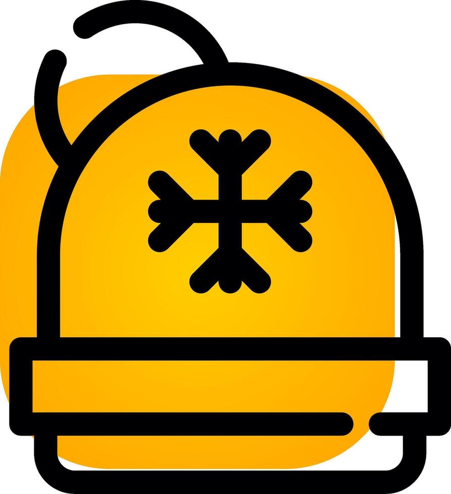 diseño de icono creativo de gorro vector