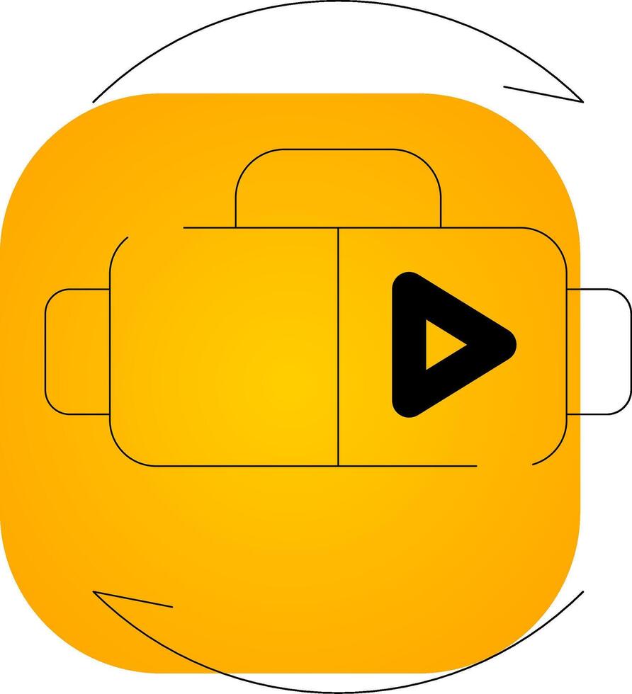 Virtual Reality Creative Icon Design vector