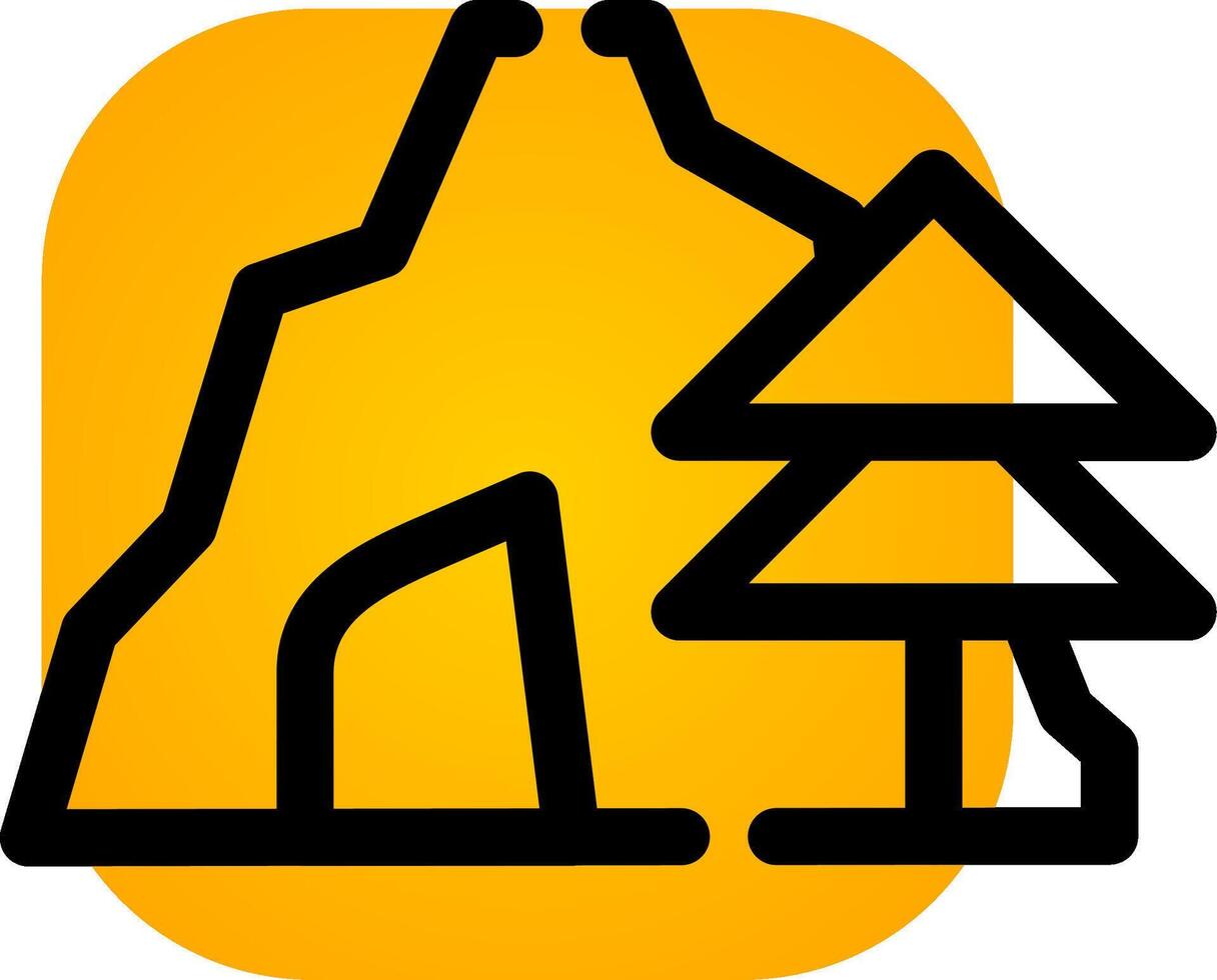 Cave Creative Icon Design vector