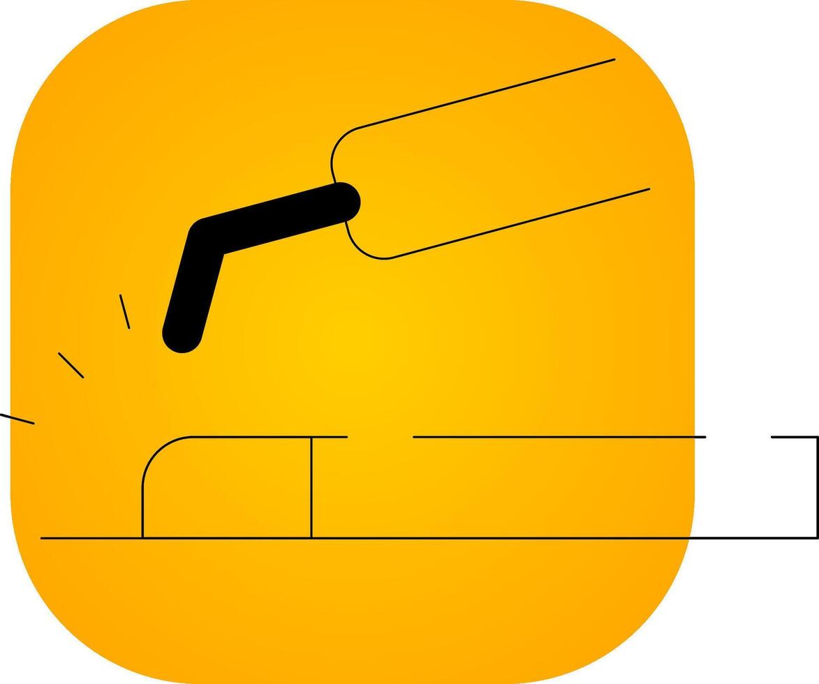 Welding Machine Creative Icon Design vector